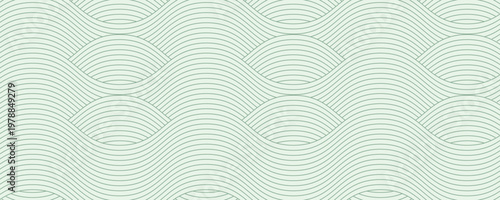 farm green banner, organic abstract background with fields. wavy green lines, natural organic products. ecology background. striped farmer green Pattern