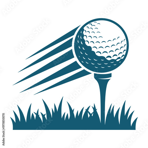 Golf ball successfully landing on a tee during a game