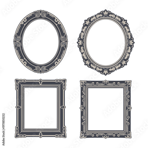 Elegant Ornate Picture Frames in Classic Design Styles