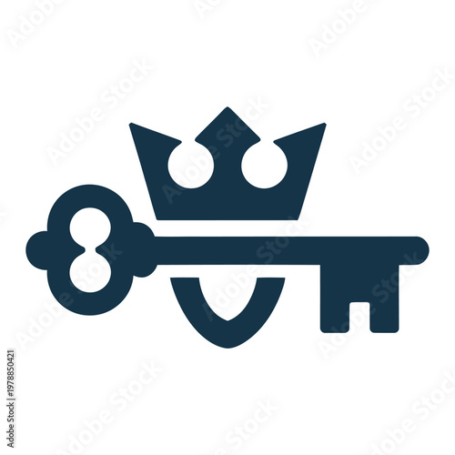 Royal key symbolizing authority and access to power