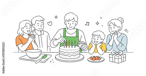 Individual preparing a birthday cake as part of a thoughtful celebration in a home environment, represented through a metaphor of a simple layered cake with candles and
