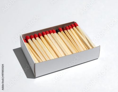 Box of Matches - A Detailed and Focused Photograph.