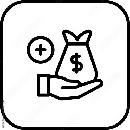 Donors Line Icon, Blood Donors Outline Icon, Charity Donors Minimal Icon