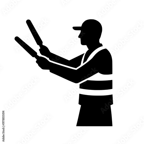 Empty space on transparent background silhouette