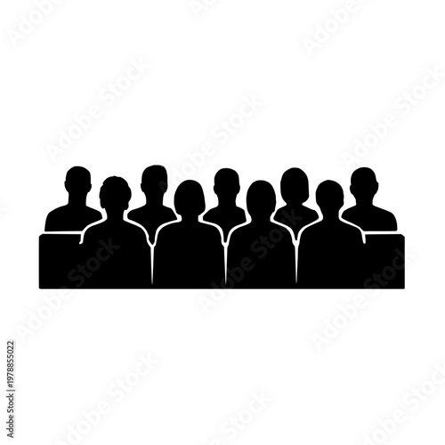 Empty space with nothing on transparent background silhouette