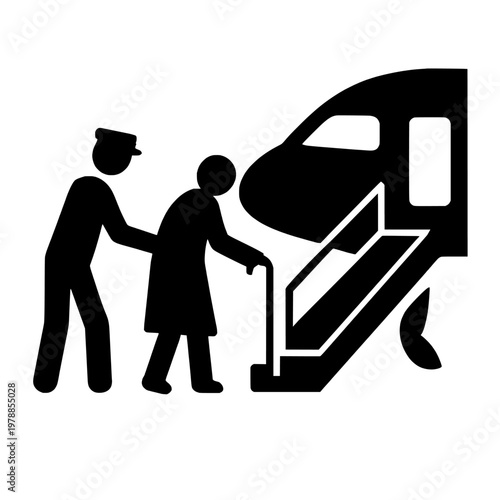 Empty space on transparent background silhouette