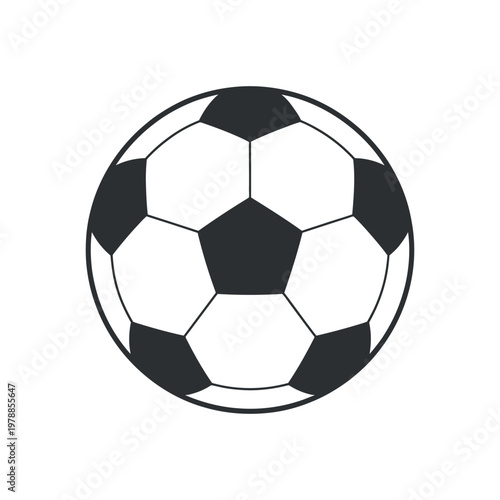 Classic Black and White Soccer Ball Isolated on White Background