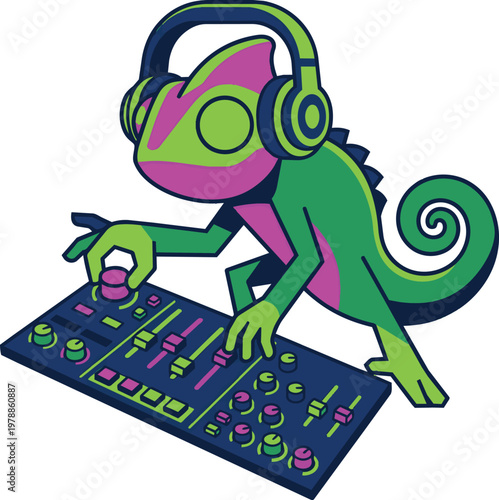 Chameleon dj mixes sound on board