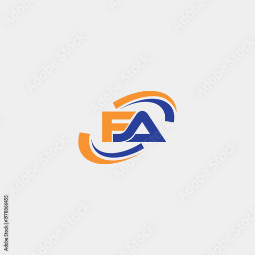 letter fa text logo design vector format Free Download letter fa text logo design vector format - GFXLoad