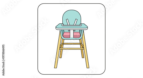 Baby high chair with tray table.