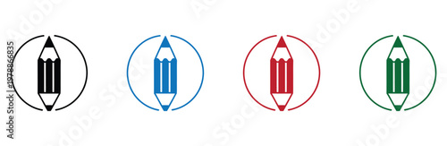 set of four election voting ballot boxes in different colors with arrows isolated on white