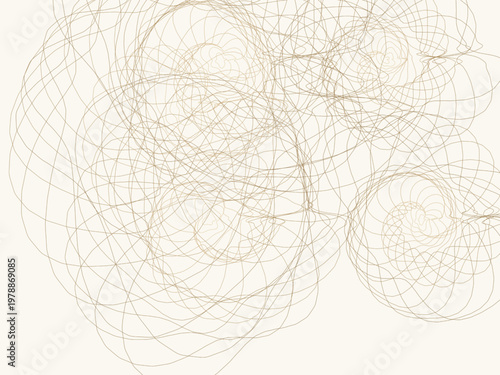 Abstract Elevation Map Organic Contour Lines Pattern Art