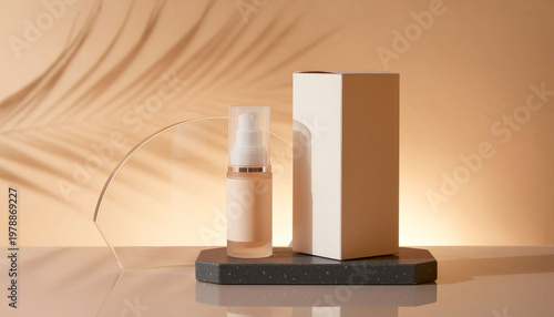 Maqueta de productos para marca cosmética.