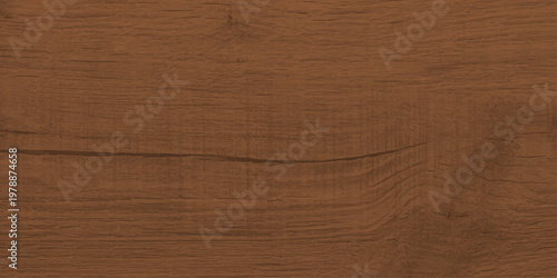 A natural brown wood texture background featuring a rustic timber plank surface with a detailed hardwood grain pattern and aged oak board structure for organic material design