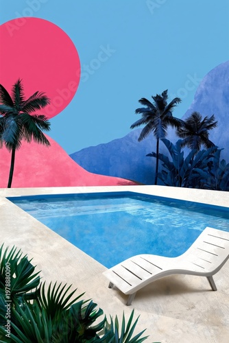 Poolside View of Ocean and Sky During Daytime With Sun Shining Bright