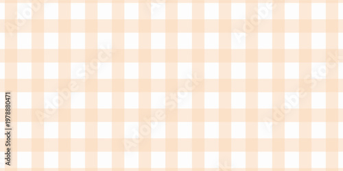 Halloween checkered tablecloth with orange plaid pattern background. Flat vector illustration isolated
