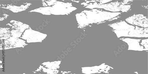 abstract black and white distressed texture of cracked earth and peeling paint for grunge background designs