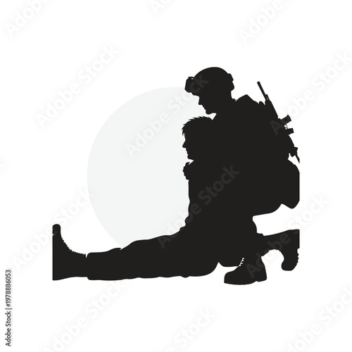 Gemini বলেছে
Soldier Assisting Wounded Comrade Silhouette