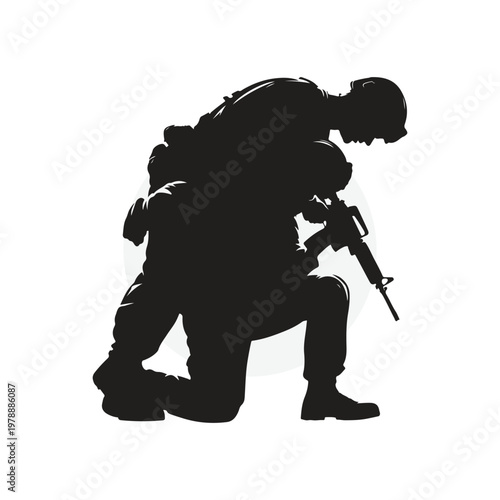 Gemini বলেছে
Soldier Assisting Wounded Comrade Silhouette
