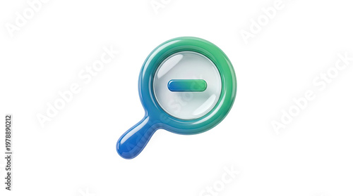 A vibrant 3d rendered turquoise handheld mirror with a sleek design isolated on a stark black background