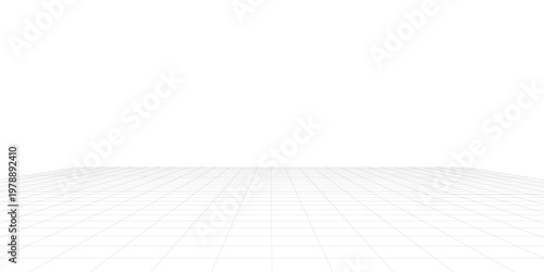 Perspective grid background 3d Vector illustration. Interior design Model projection background template. Line one point perspective. eps10