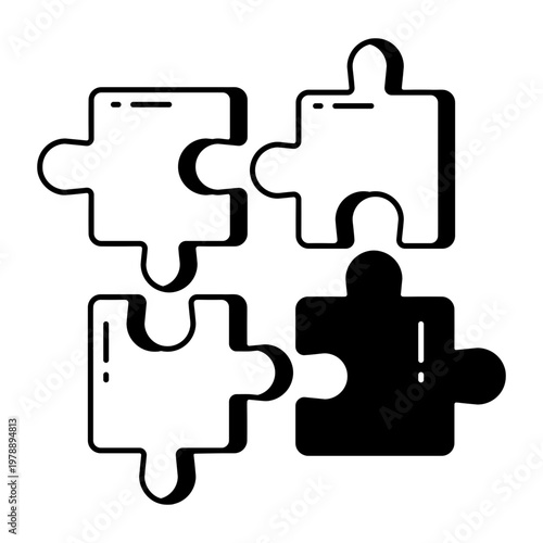 A glyph style icon showing collaboration teamwork effort