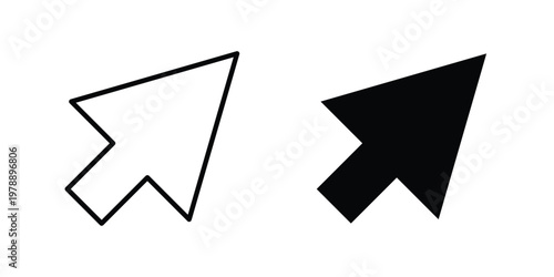 Mouse icon Outline Style. Vector Illustration in flat For Graphic Design