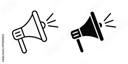 Promotion icon Outline Style. Vector Illustration in flat For Graphic Design