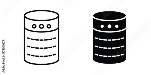 Smart speaker icon Outline Style. Vector Illustration in flat For Graphic Design