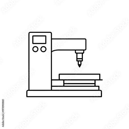 Milling machine line icon
vector line icon on a white background