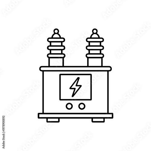 Transformer line icon
vector line icon on a white background