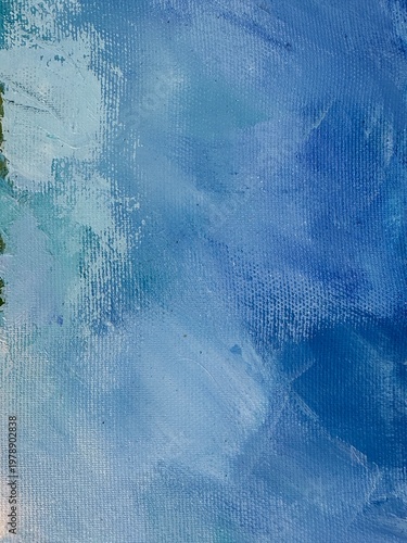 Abstract Oil Painting Texture on Canvas, Impasto Artistic Background with Brushstrokes
