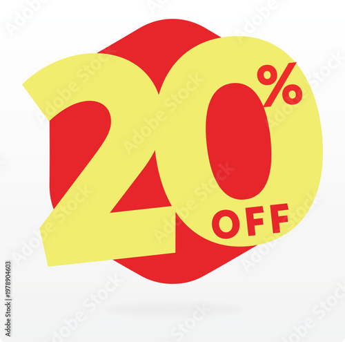 20% ads,sale, store, retail, off, marketing, special, offer, percent, commerce, business, discount, price, value, sticker. Tag, banner, set, icon, vector, label