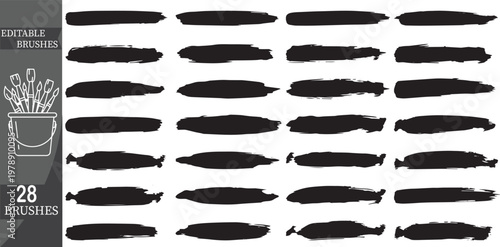 Editable Bricolage Icons, 28 Reusable Elements, Vector Illustrations, DIY Crafting Symbols