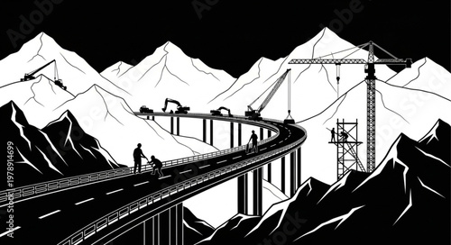 bridge in the mountains