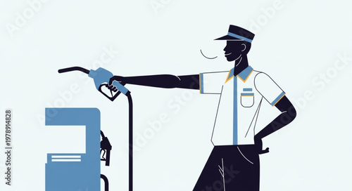 illustration of a man standing in front of a wall