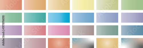 Color palette with various pastel shades and hues