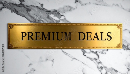 Elegant Gold Nameplate with 