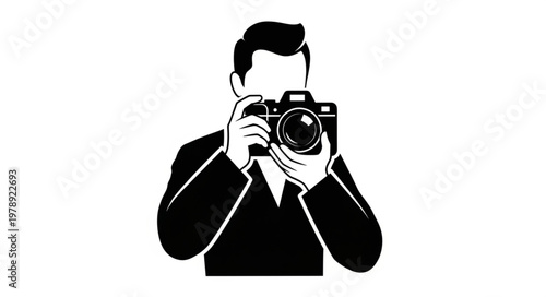 silhouette of a young man with headphones