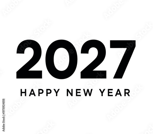 Happy new year 2027 a bold and festive celebration design