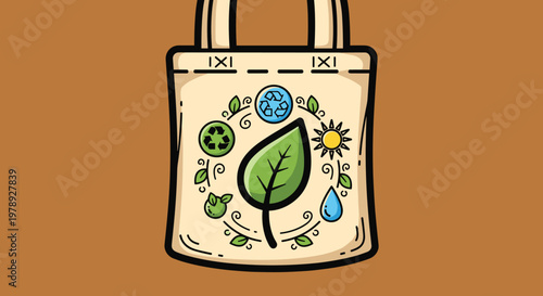 Eco friendly reusable shopping bag design.