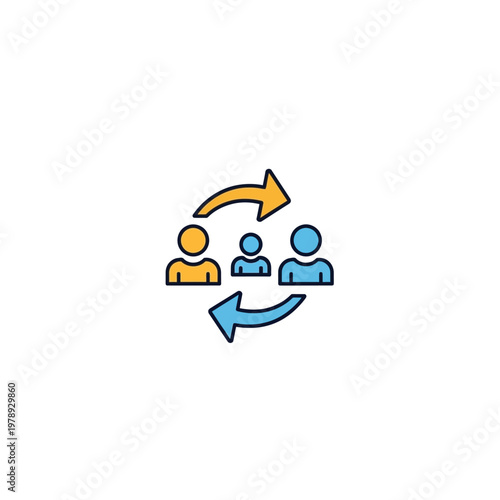 People exchanging information and ideas.