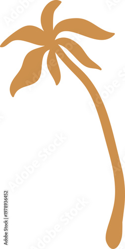 Palm Tree Silhouette Minimal Line