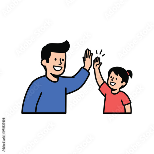 A simple, modern graphic design element in blue and black on a white background, conveying a sense of minimalism and sleekness.