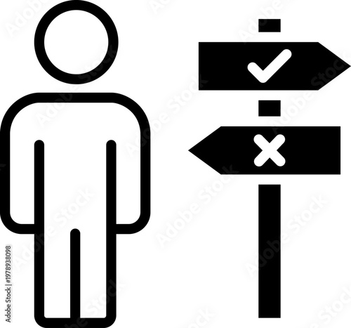 Decision Making mixed icon