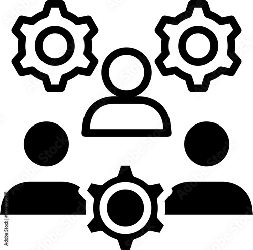 Leadership mixed icon