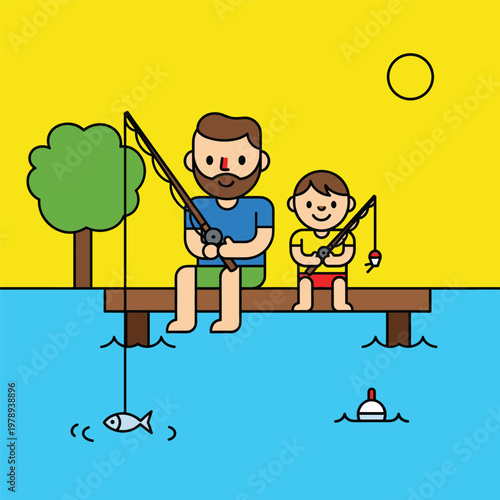 A simple illustration of a fish on a hook, conveying a sense of temptation and curiosity.