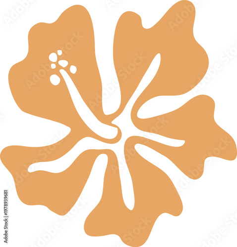 Hibiscus Flower Silhouette