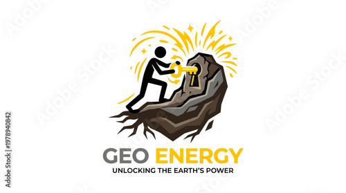 Geo Energy Logo Unlocking Earth's Power