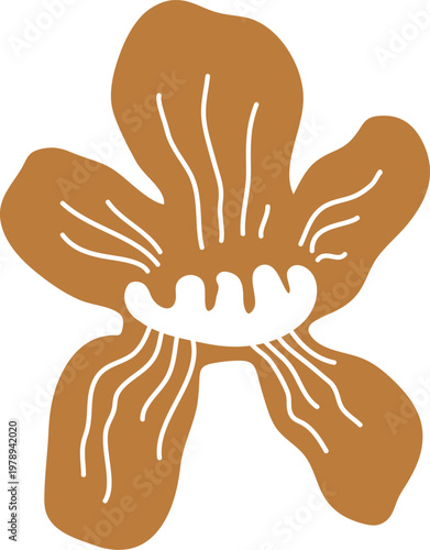 Tropical Flower Silhouette